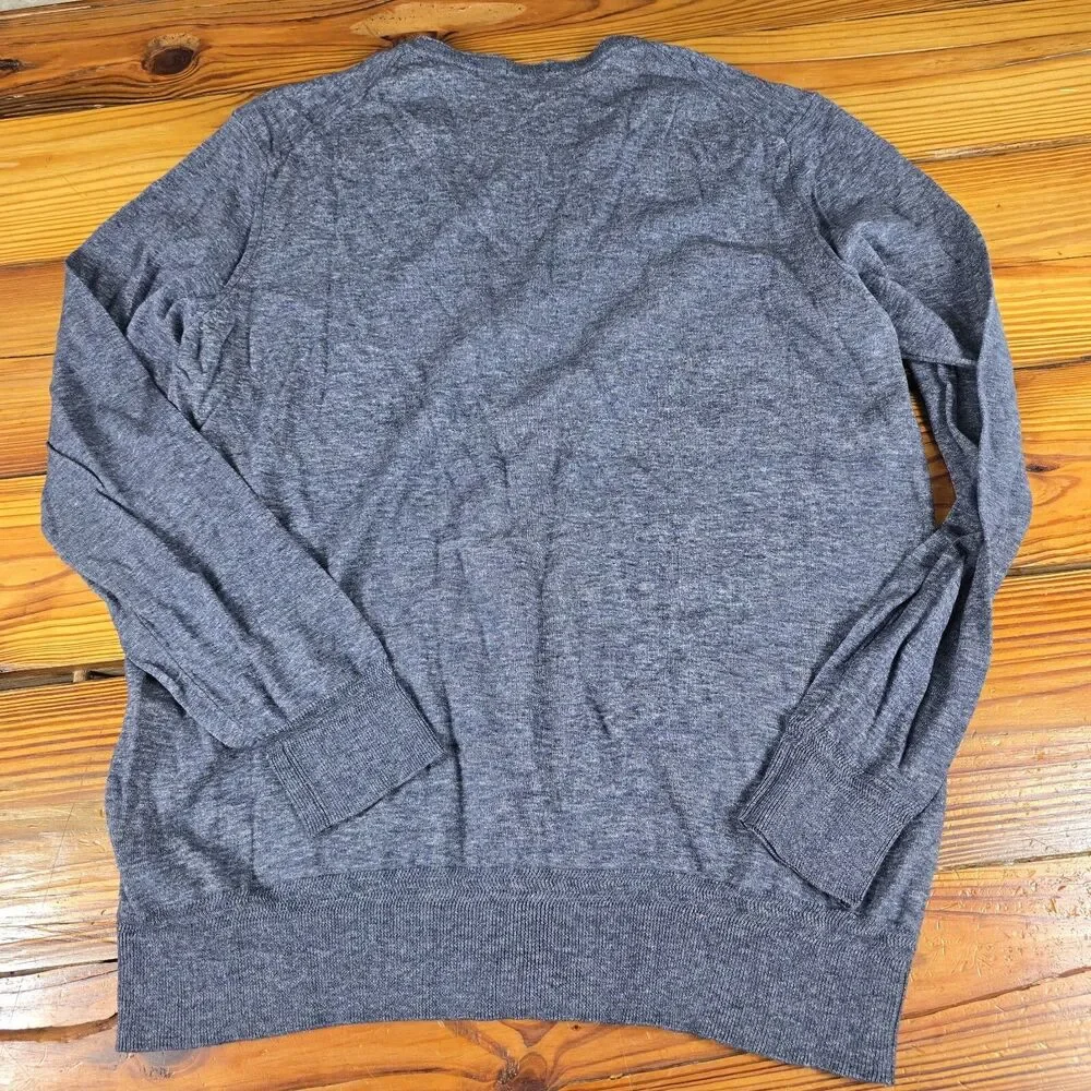 BOSS by Hugo Boss Cardigan SLIM FIT Finest Italian Yarn men's size XL gray